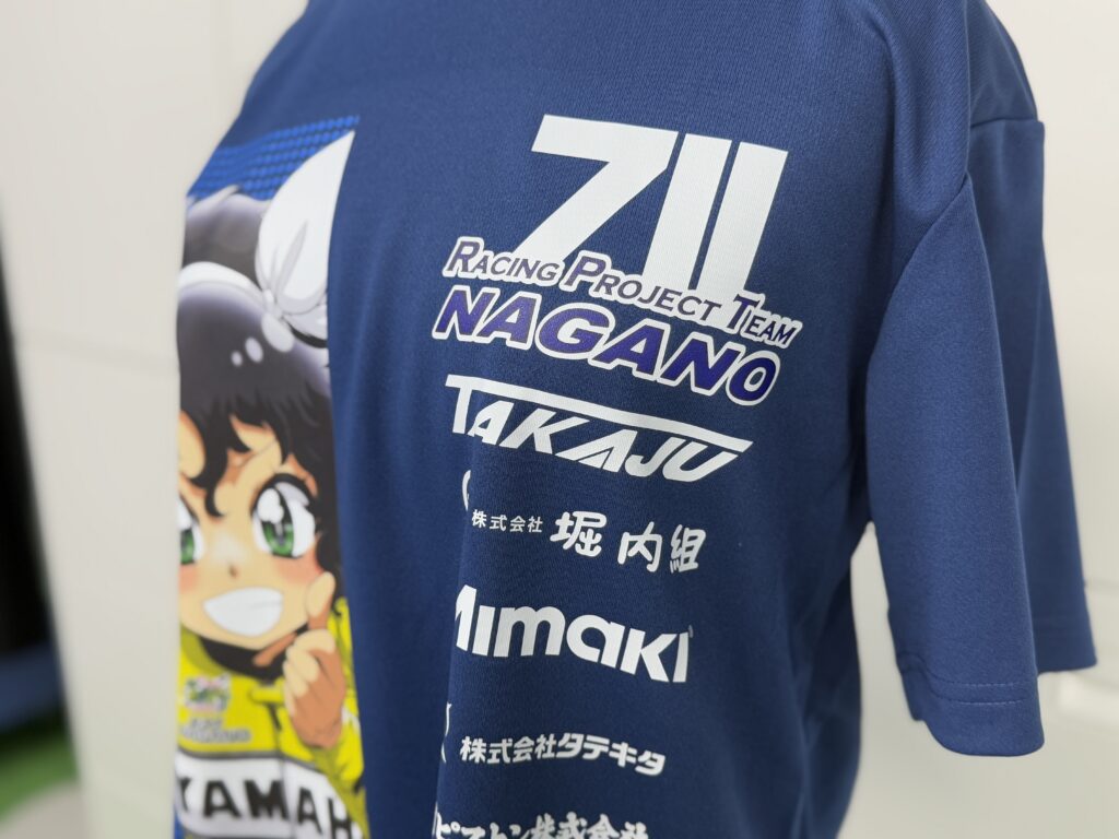 DTFプリント オリジナルチームTシャツ 制作事例
